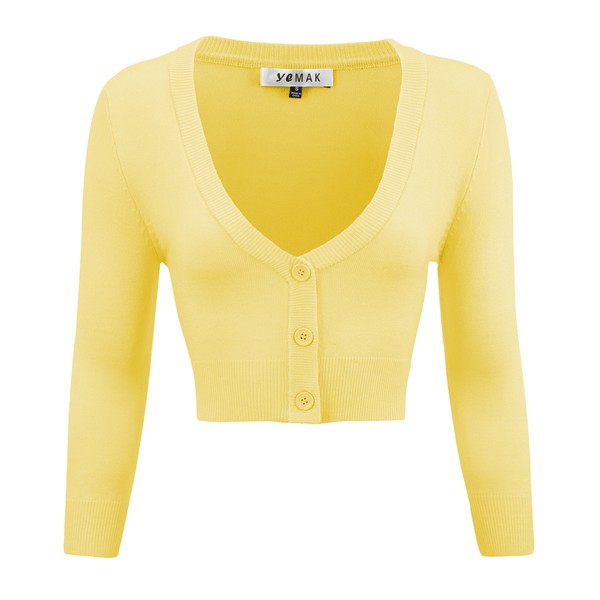 Cropped Plus Size Button Cardigan Sweater