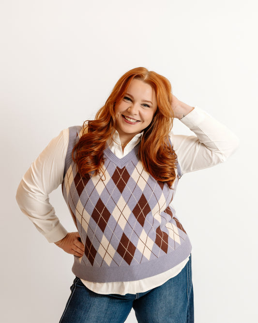 Sutton Argyle Sweater Vest