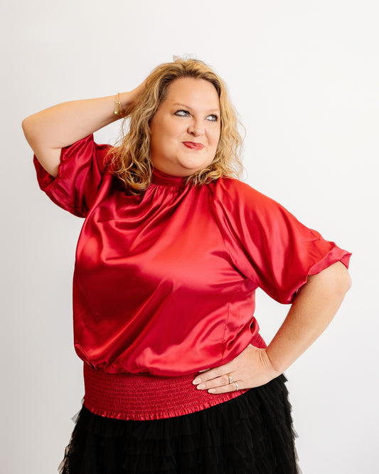 Amara Satin Blouse