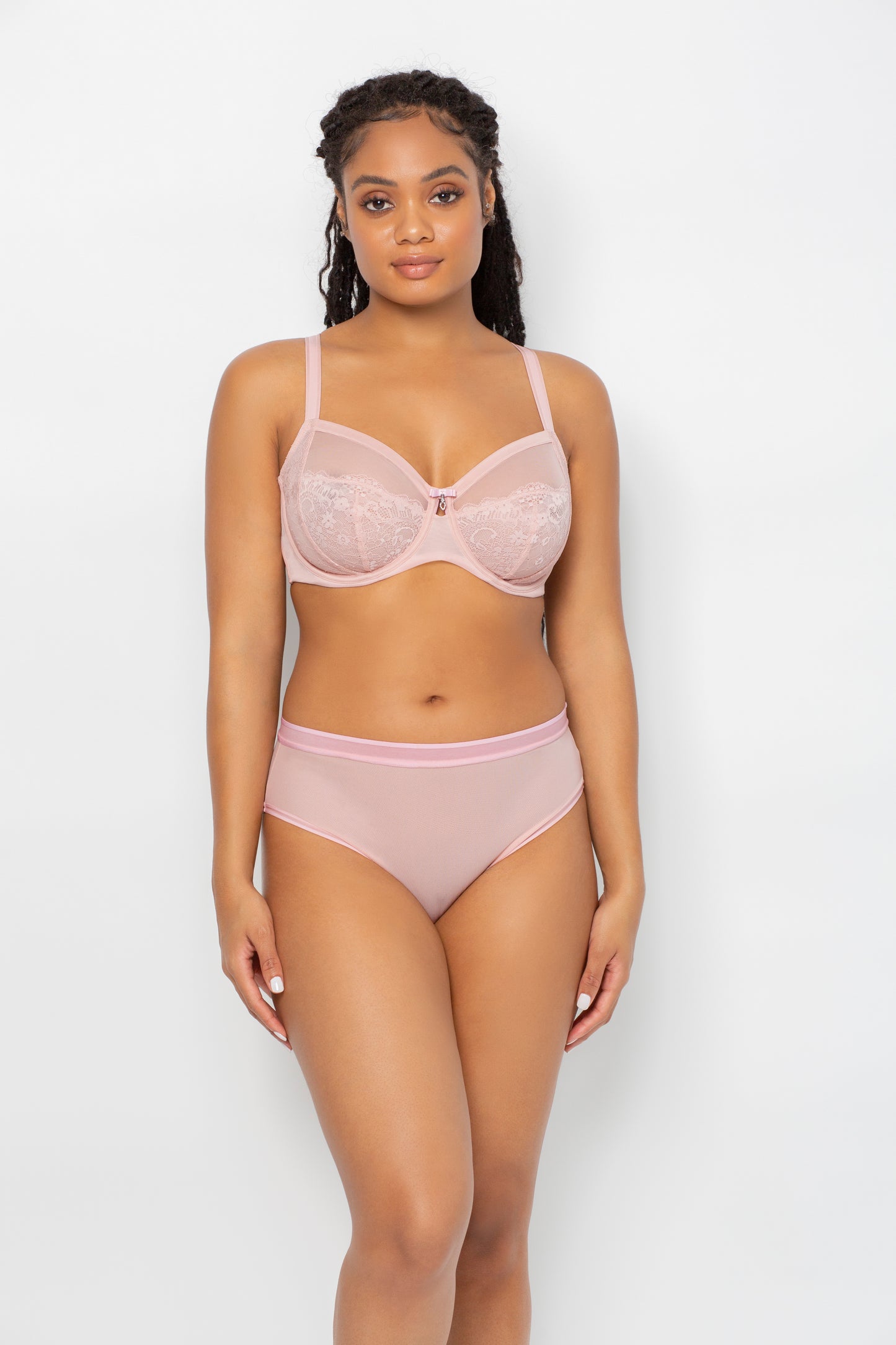 Audrey Unlined Lace Mesh Underwire Bra