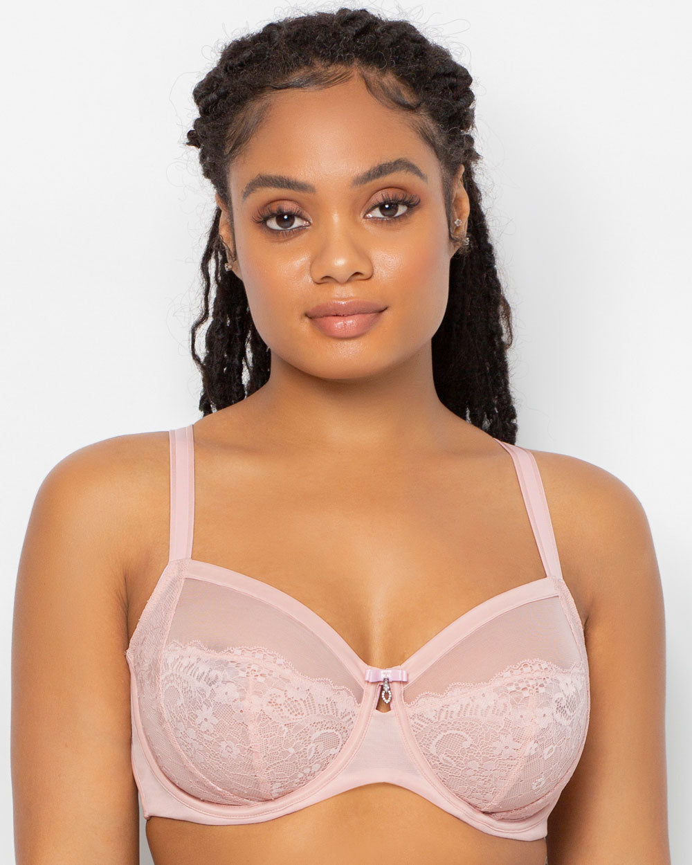 Audrey Unlined Lace Mesh Underwire Bra