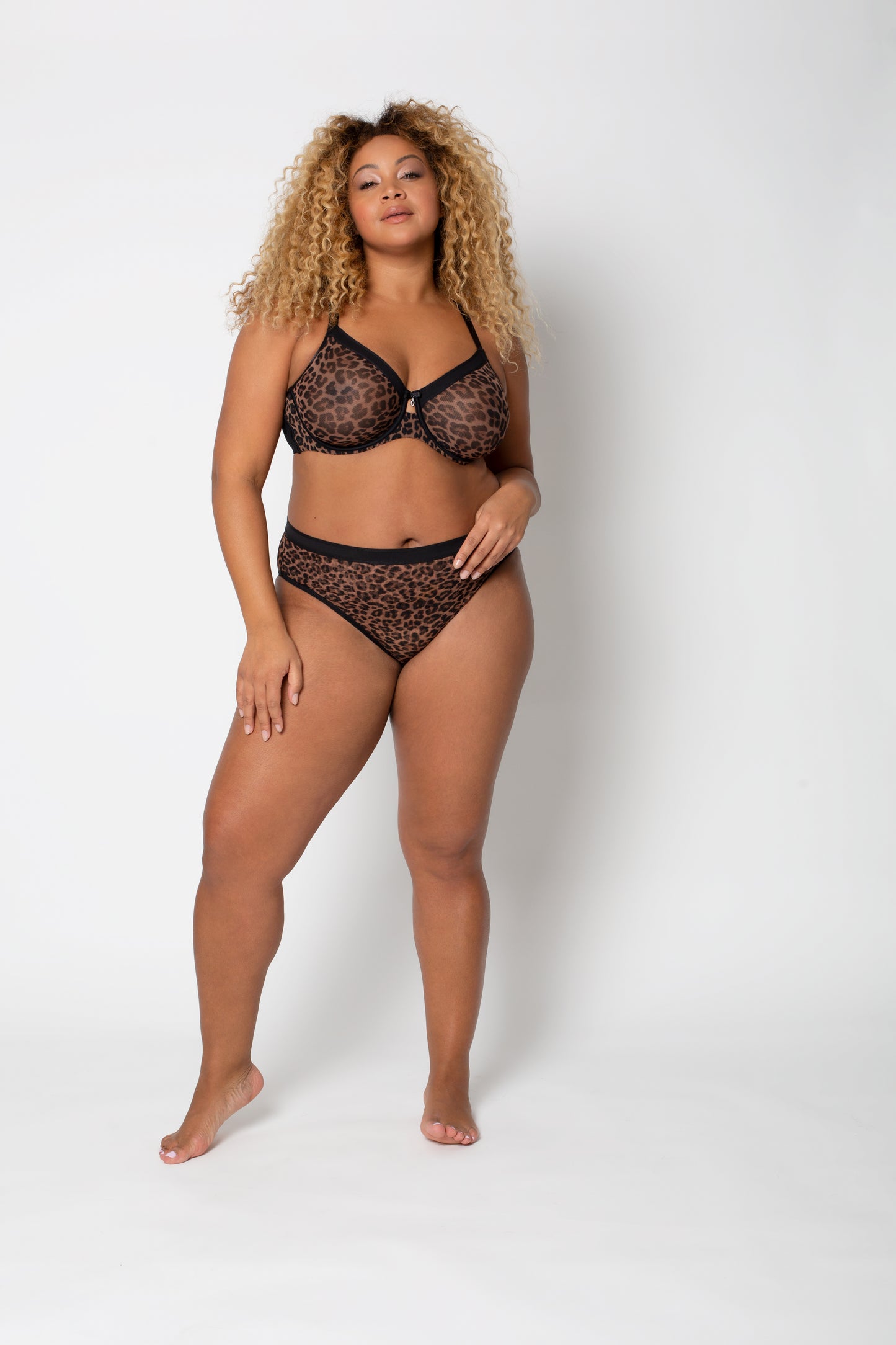 Sophia Unlined Mesh Full Coverage Underwire Bra