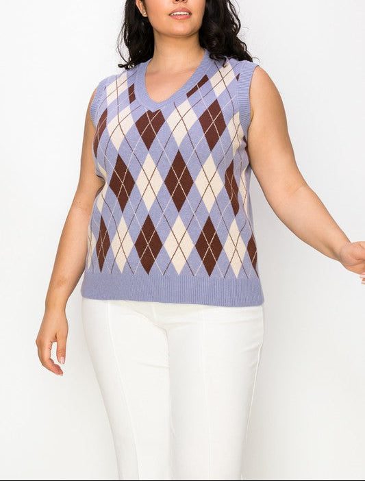 Sutton Argyle Sweater Vest