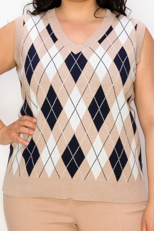 Sutton Argyle Sweater Vest