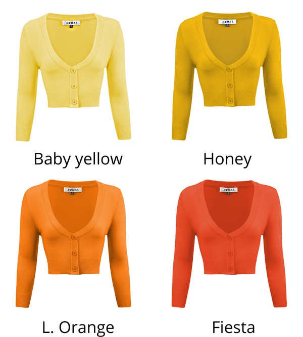 Cropped Plus Size Button Cardigan Sweater