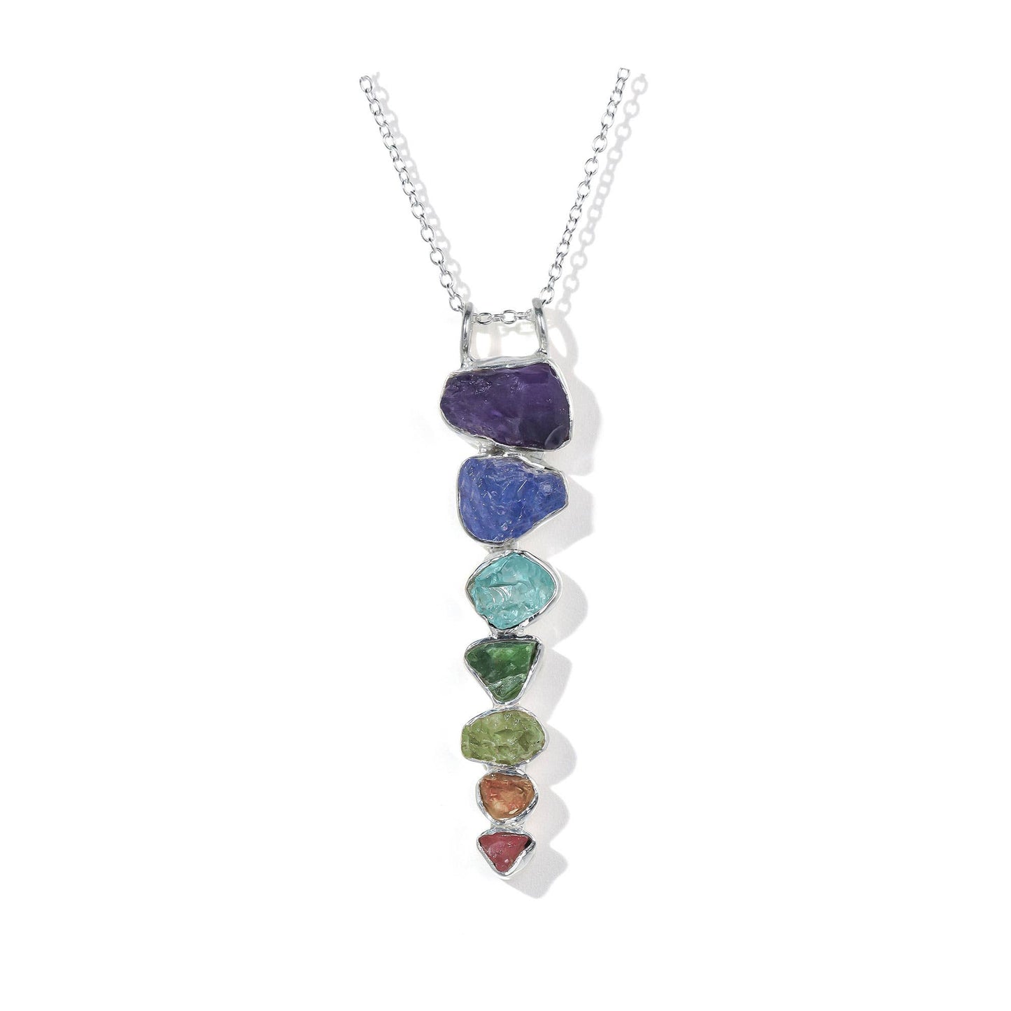 Natural Healing Crystal Chain Pendant