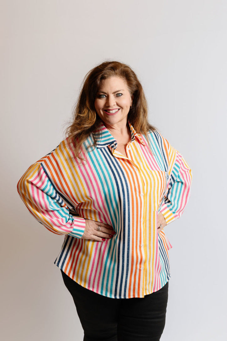 Cheerful Rainbow Blouse