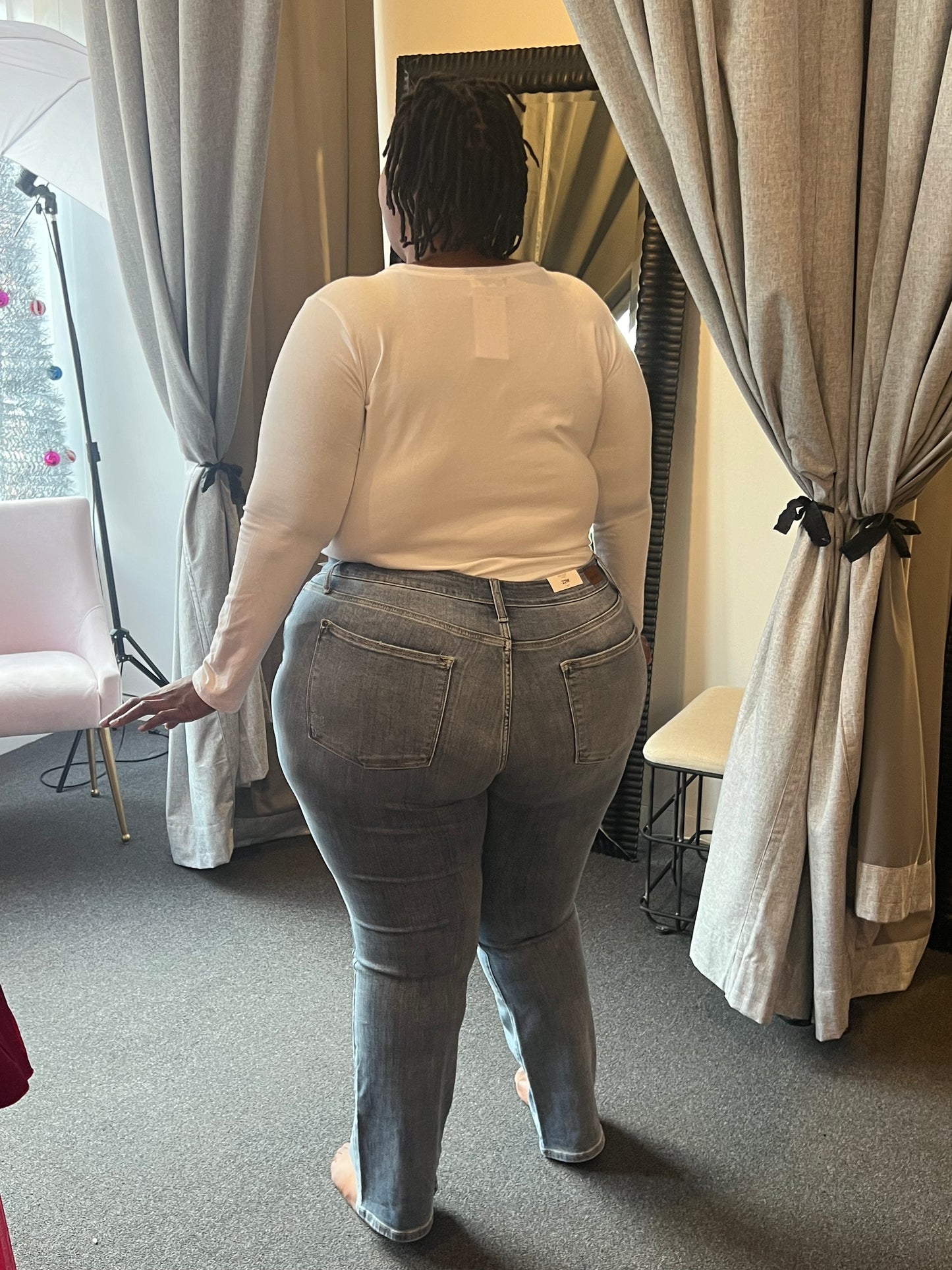 Judy Blue Mid Rise "Washed" Bootcut