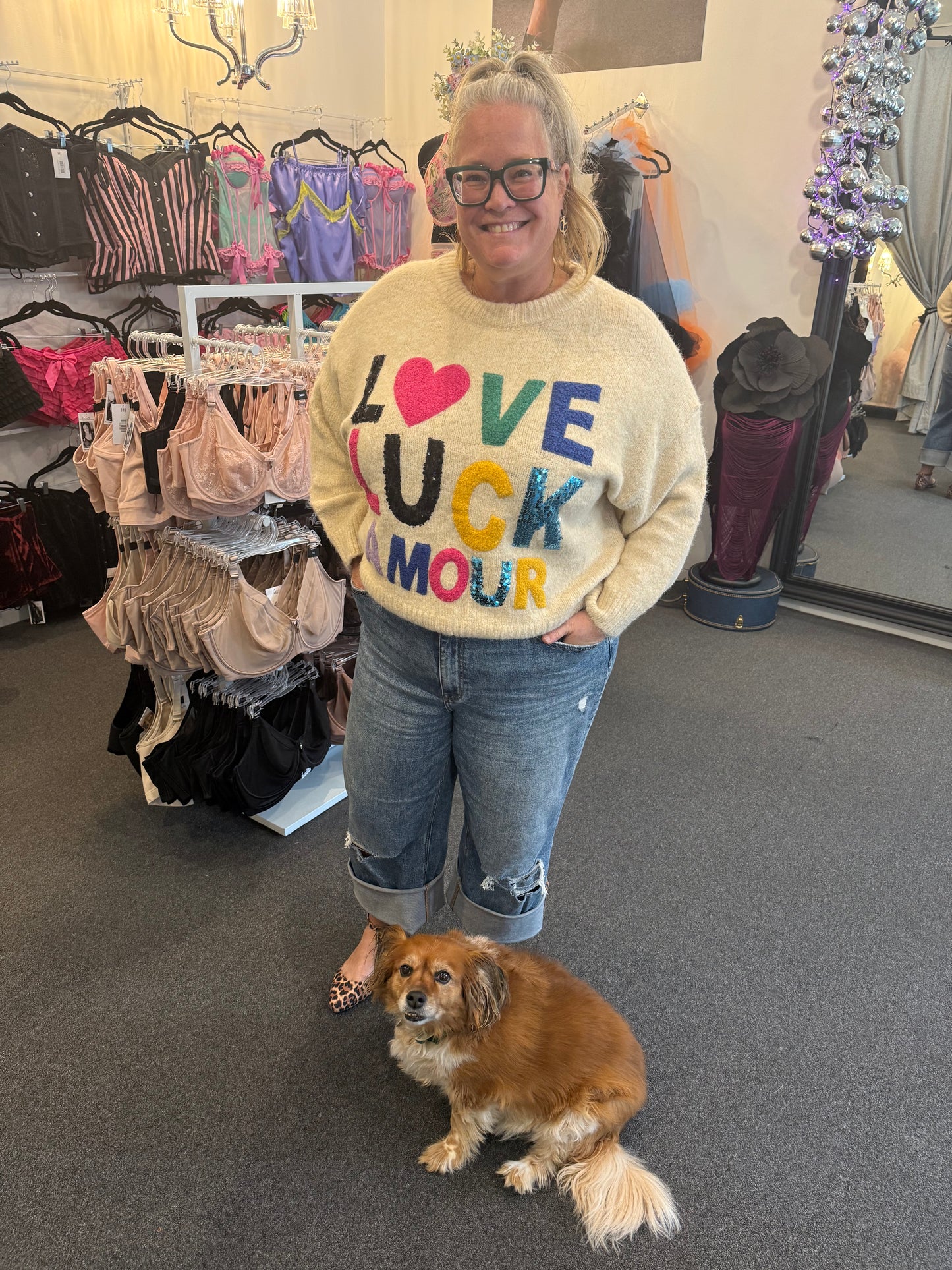 Love Luck Amour Sweater
