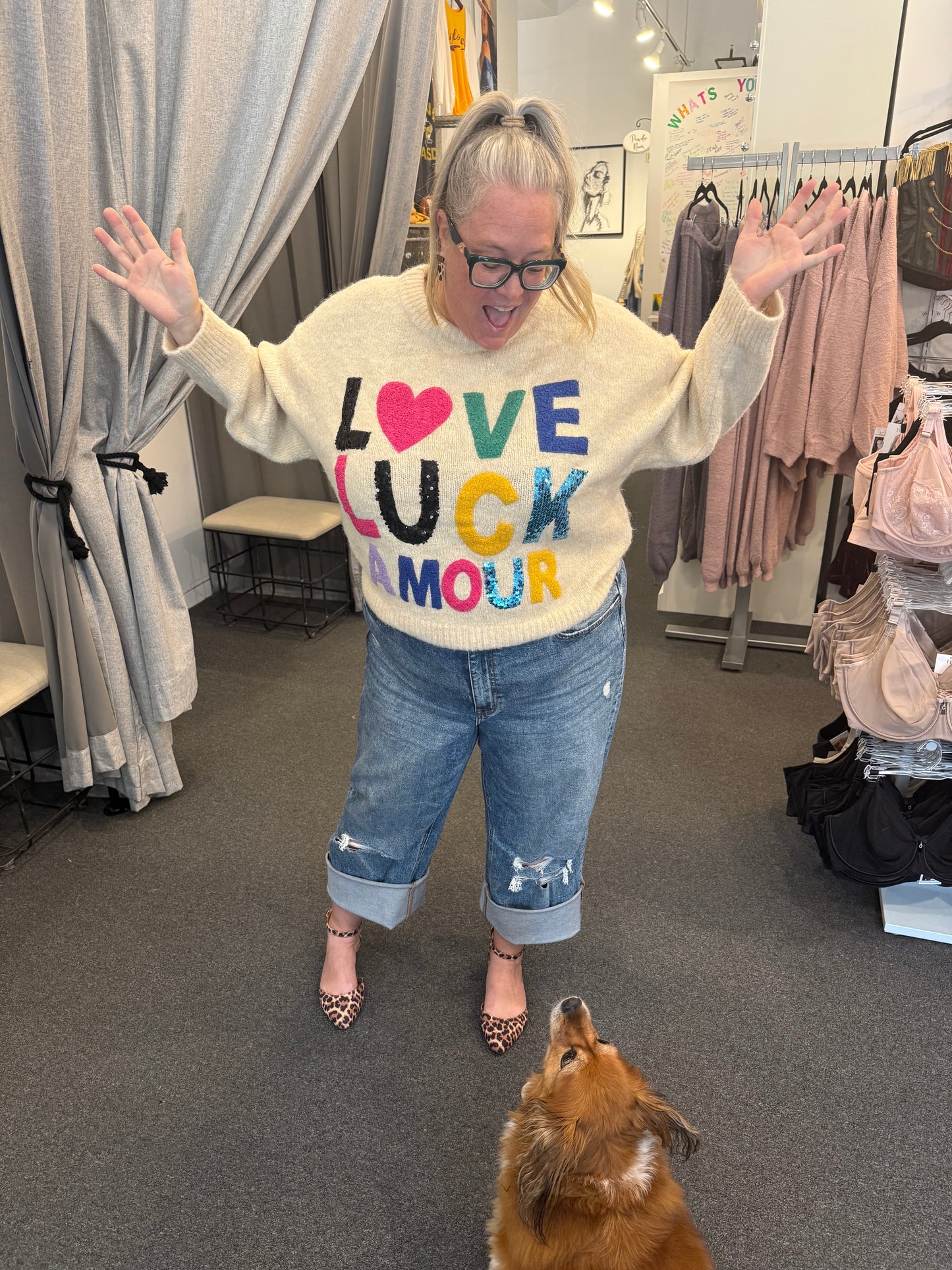 Love Luck Amour Sweater