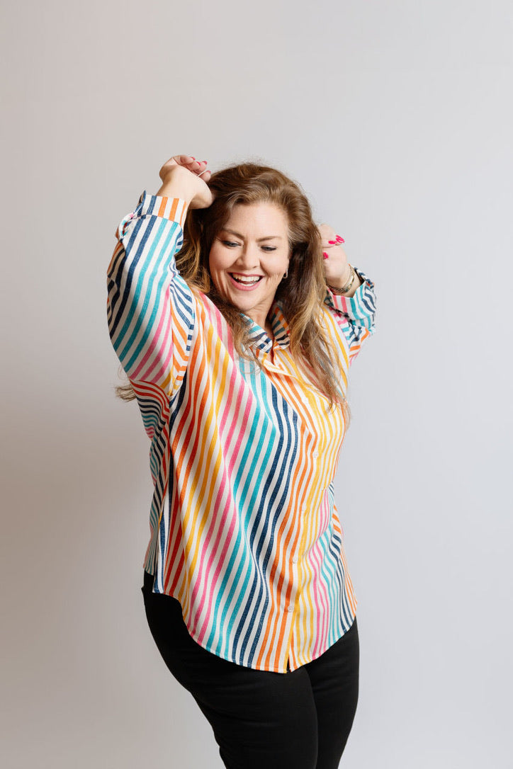 Cheerful Rainbow Blouse