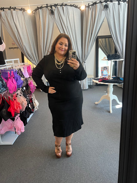 Henley Thermal Dress