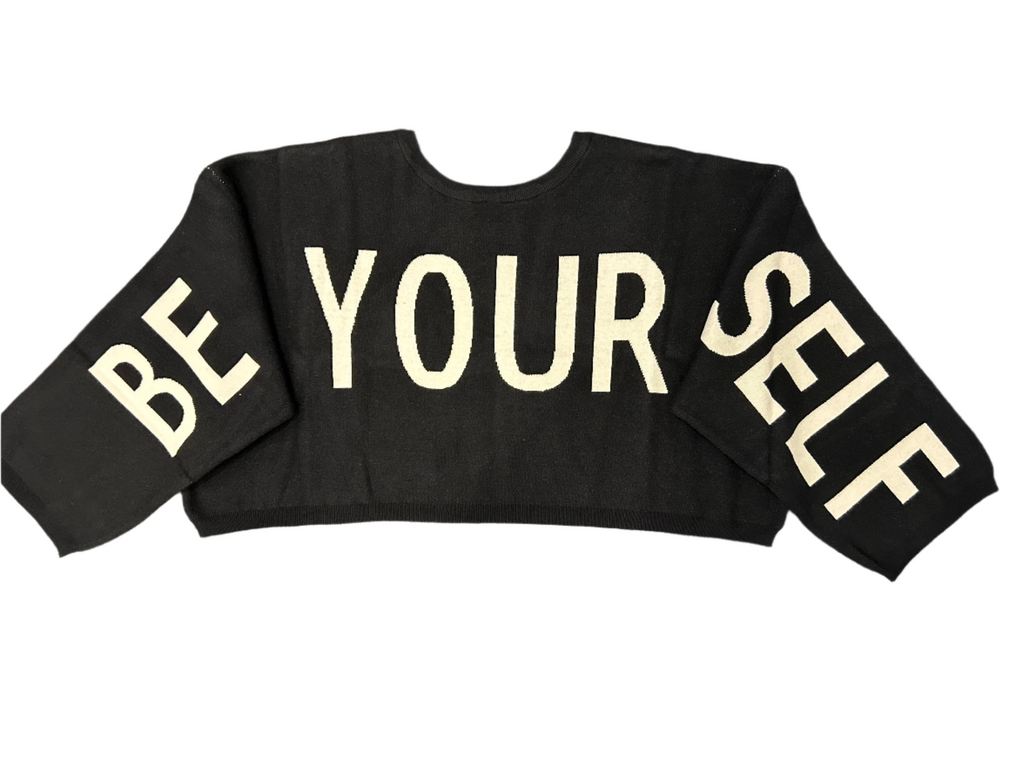 Be Your Self Cropped Sweater