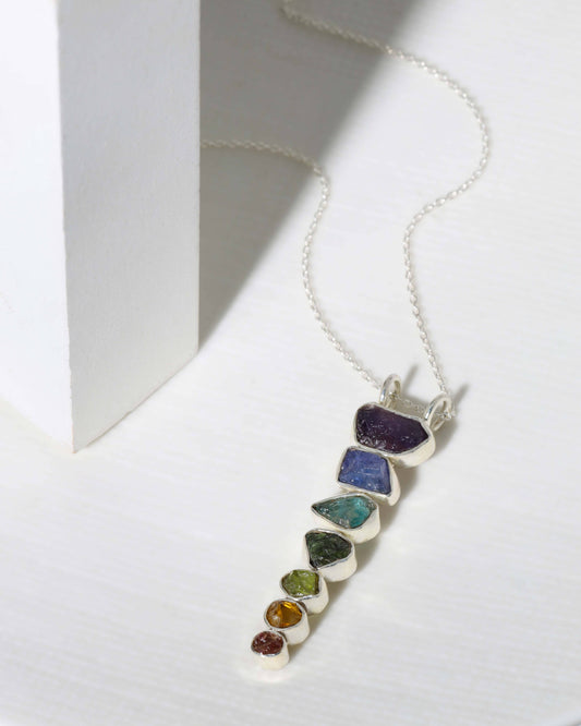 Natural Healing Crystal Chain Pendant