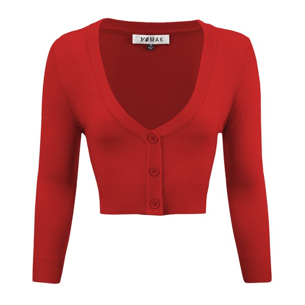 Cropped Plus Size Button Cardigan Sweater