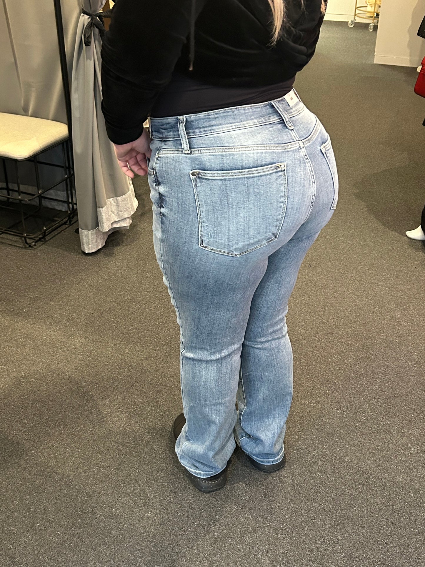 Judy Blue Mid Rise "Washed" Bootcut