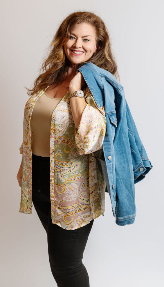 Soft Washed Denim Jacket by Risen