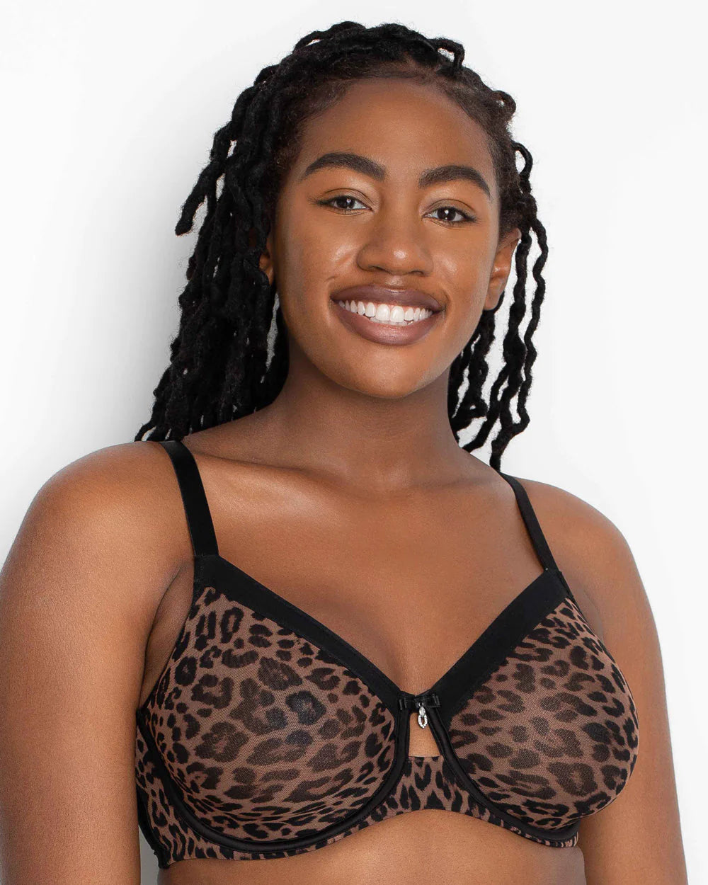 Sophia Unlined Mesh Full Coverage Underwire Bra