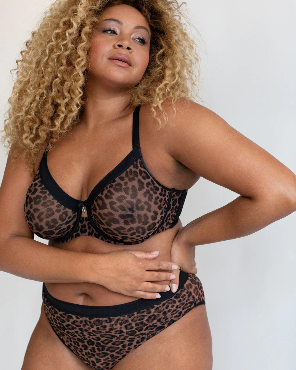 Sophia Unlined Mesh Full Coverage Underwire Bra