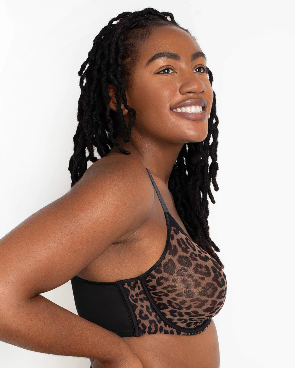 Sophia Unlined Mesh Full Coverage Underwire Bra