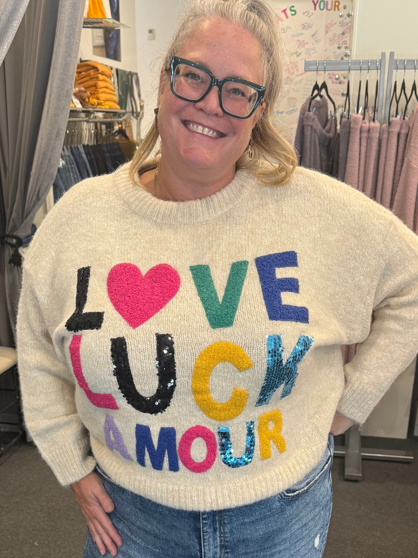 Love Luck Amour Sweater