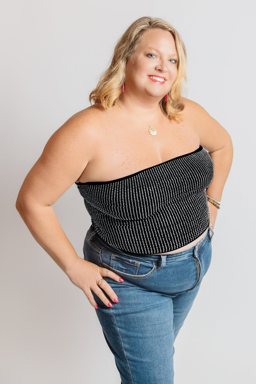Rhinestone Tube Top