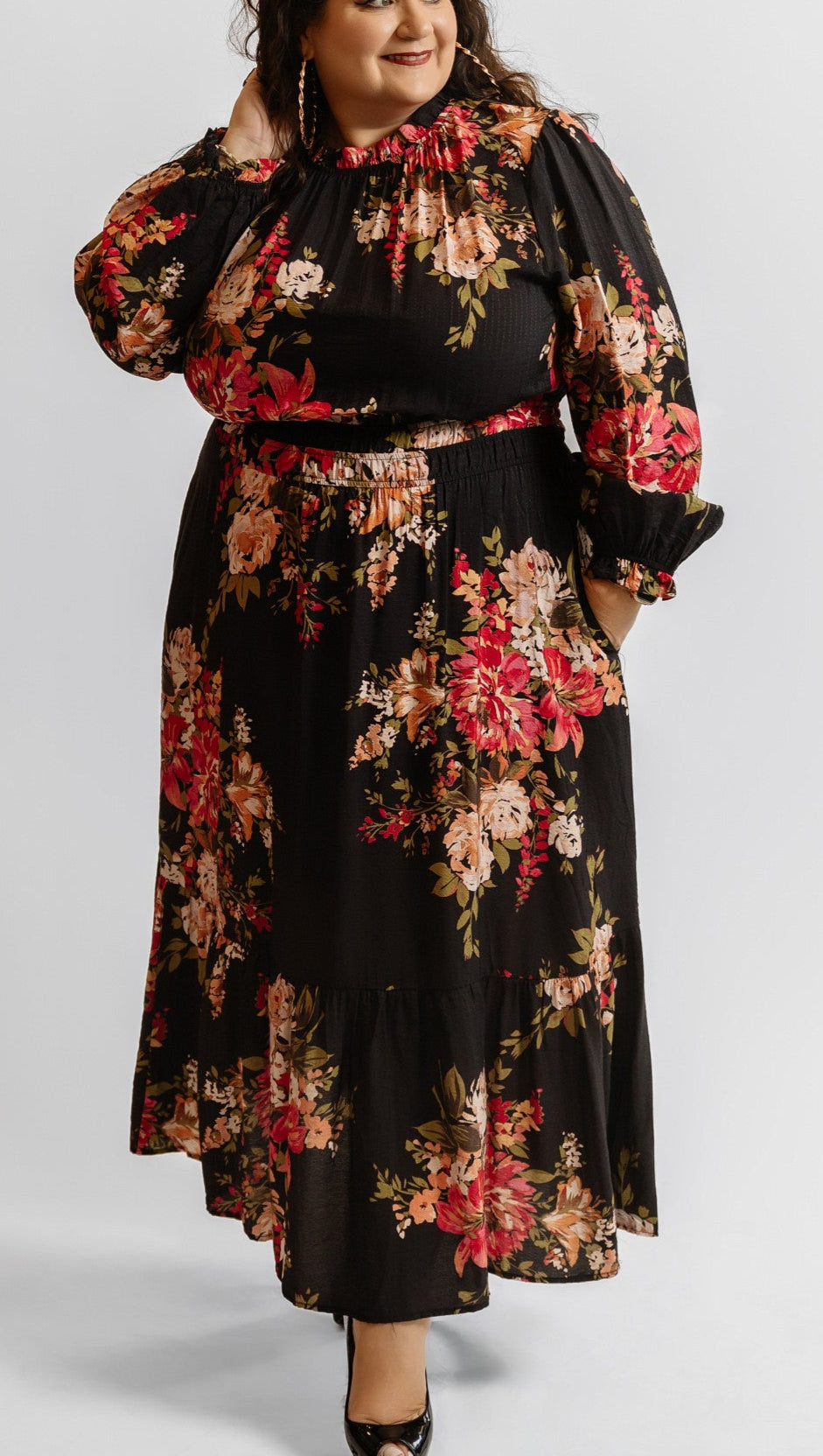 Obsidian Floral Dress