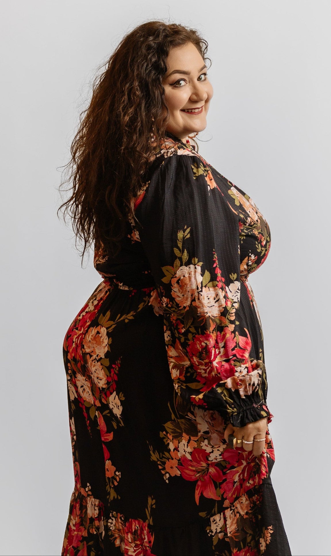 Obsidian Floral Dress