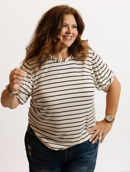 Lauren Striped Knit Top