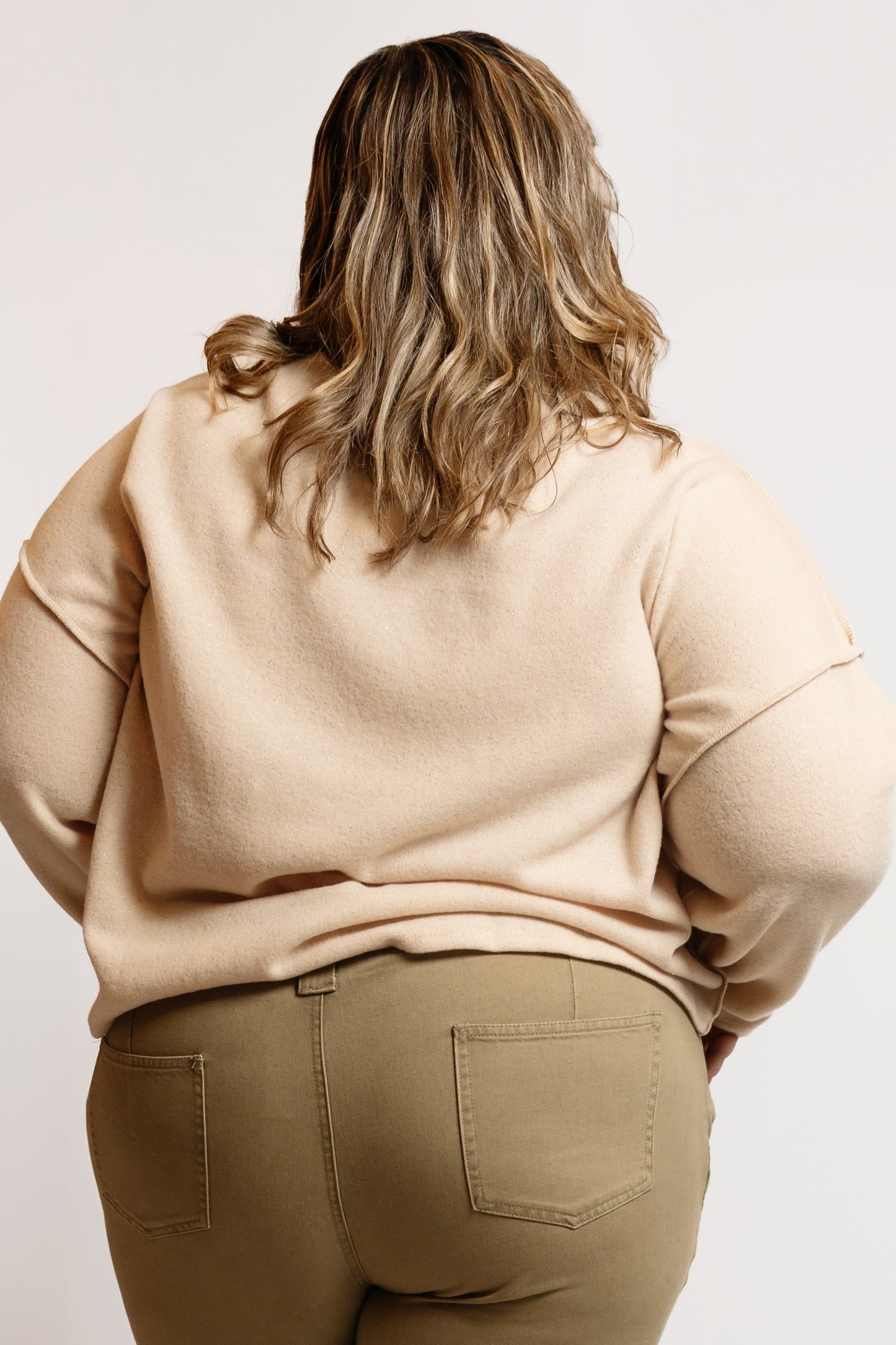 Foil Cropped Turtleneck