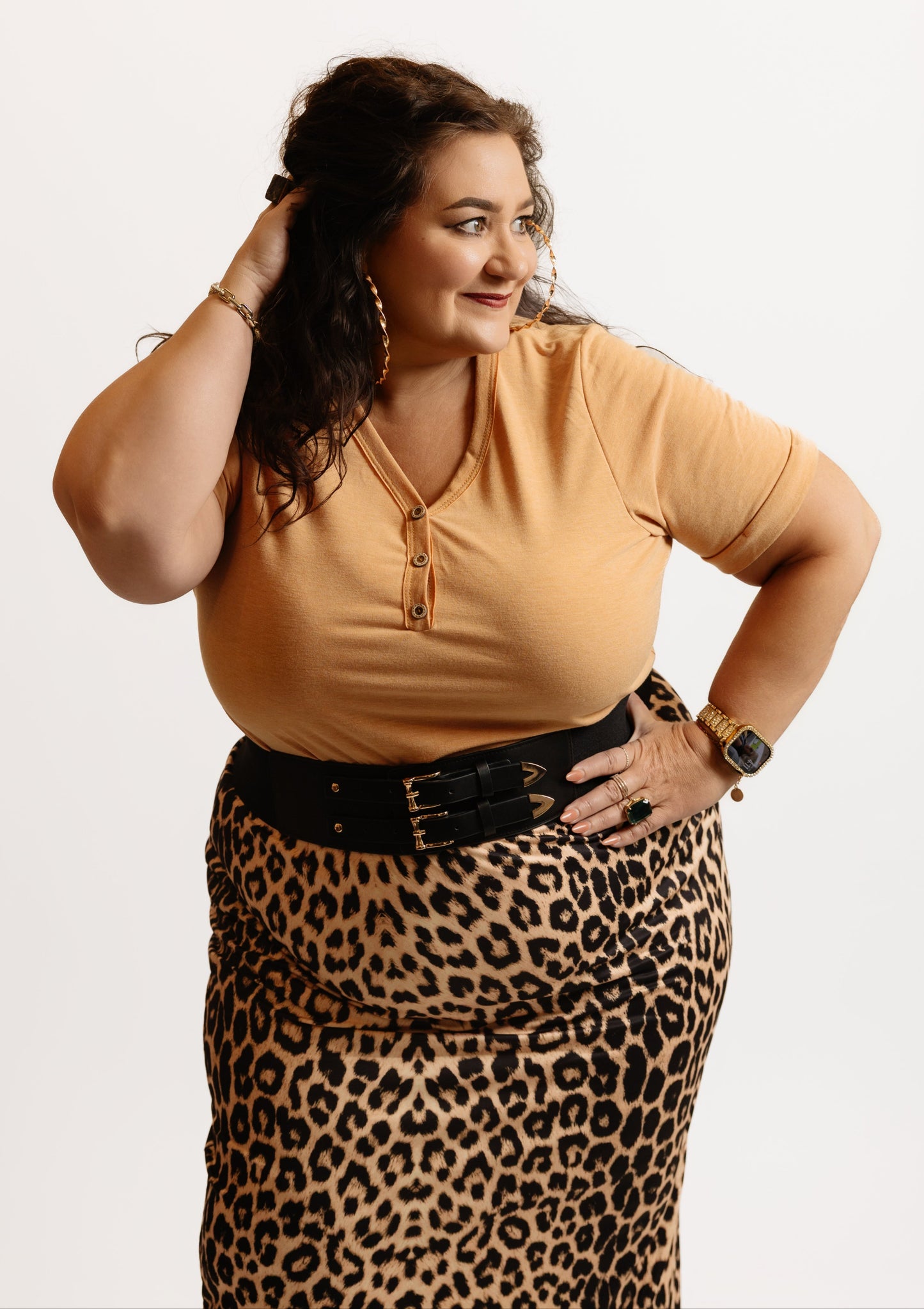Leopard Pencil Skirt