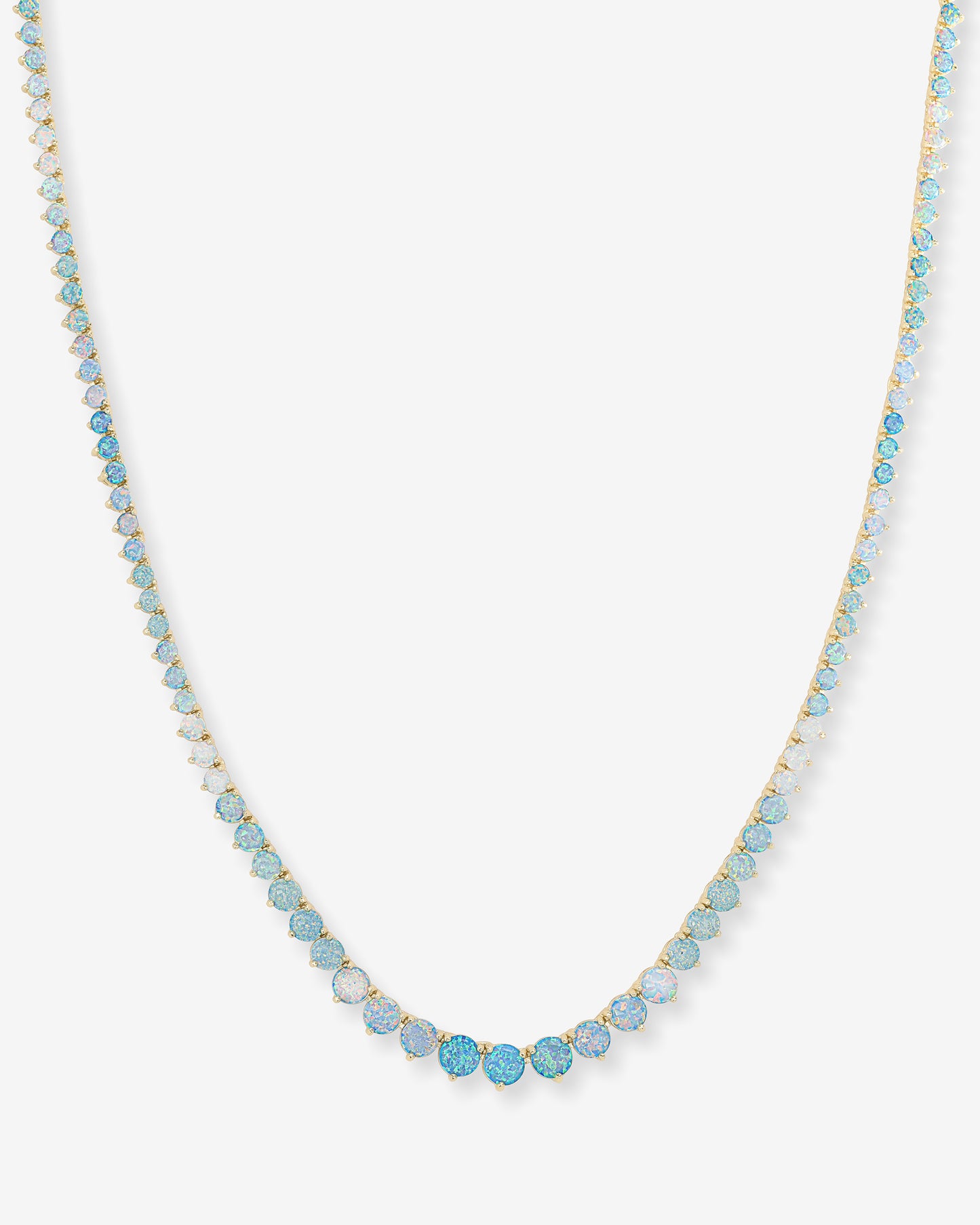 Not Your Basic Graduated Ombre Tennis Necklace