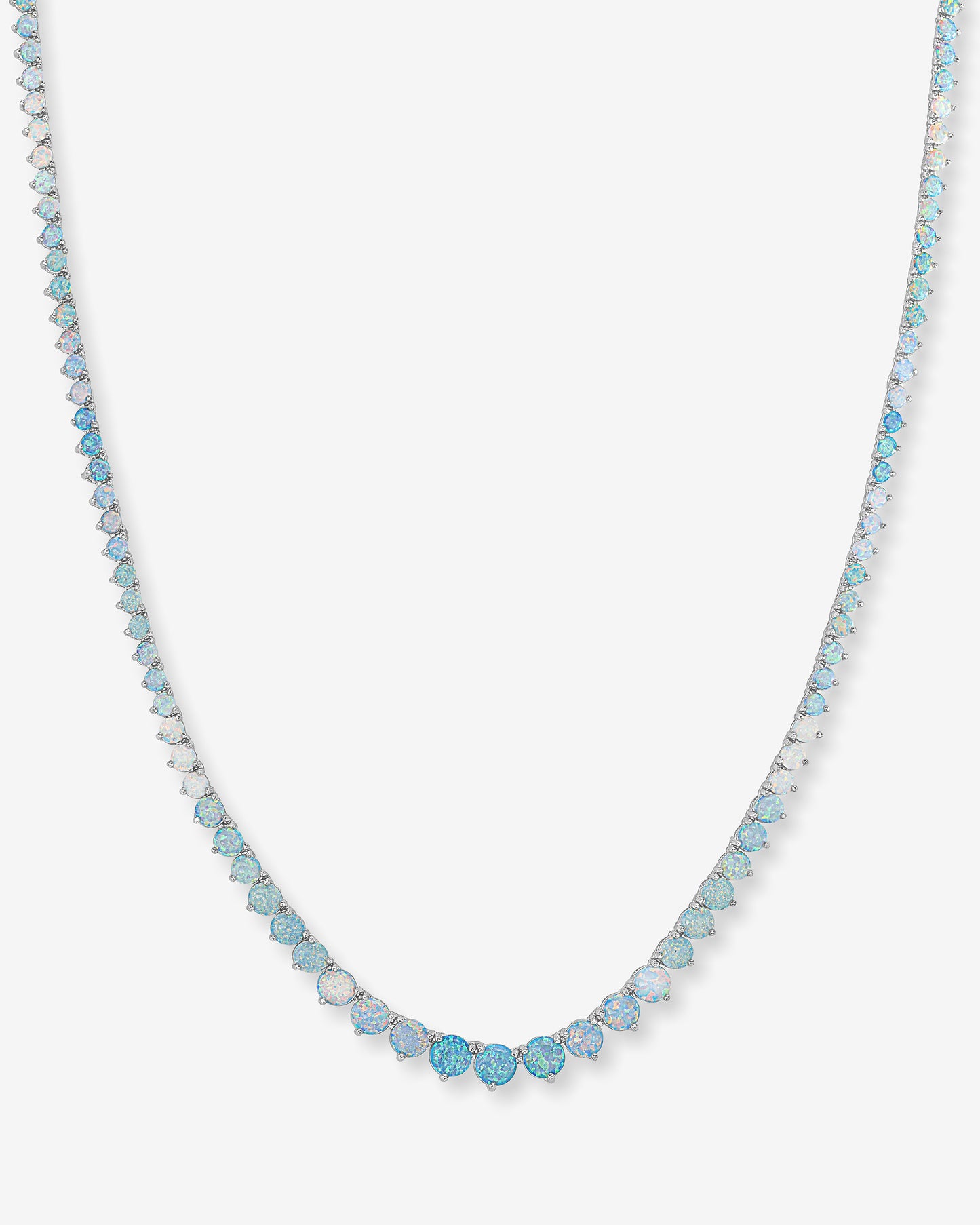 Not Your Basic Graduated Ombre Tennis Necklace