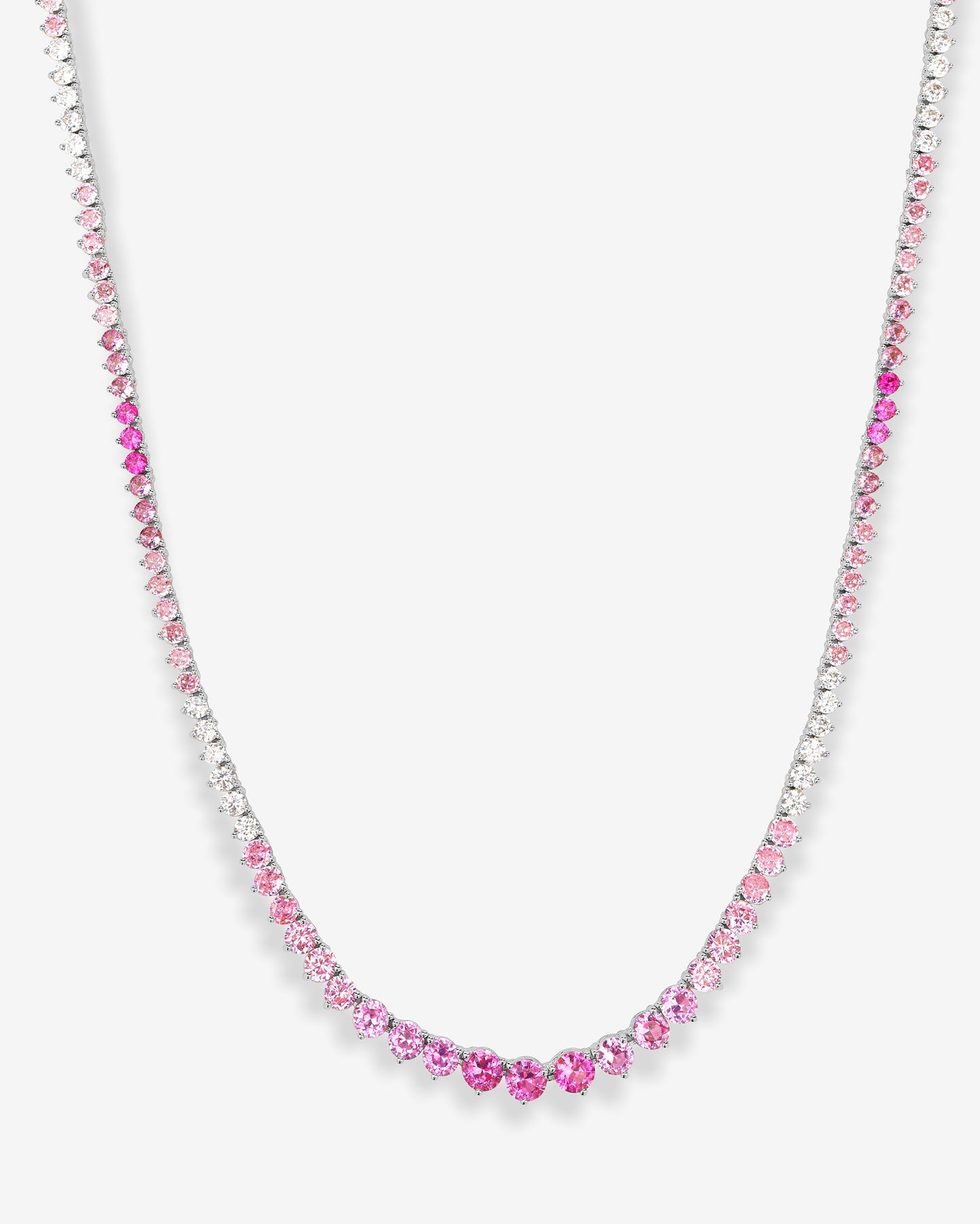 Not Your Basic Graduated Ombre Tennis Necklace