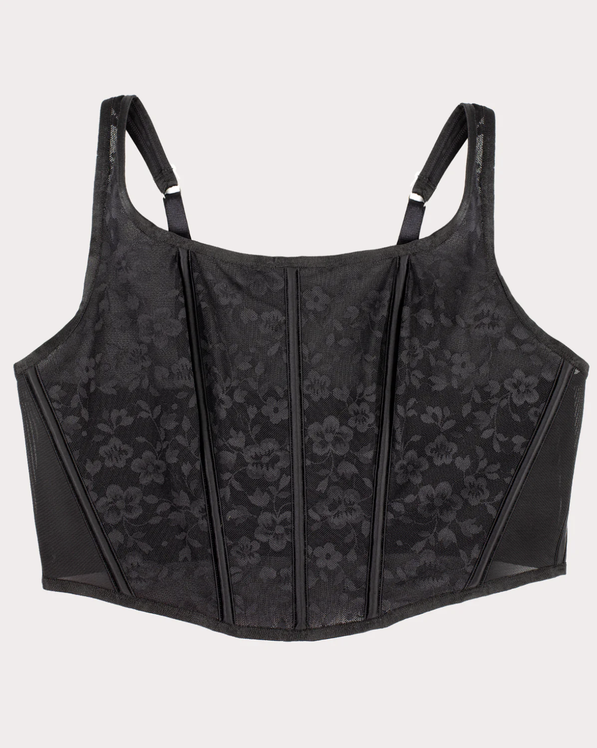Tess No-Show Lace Bustier Bra