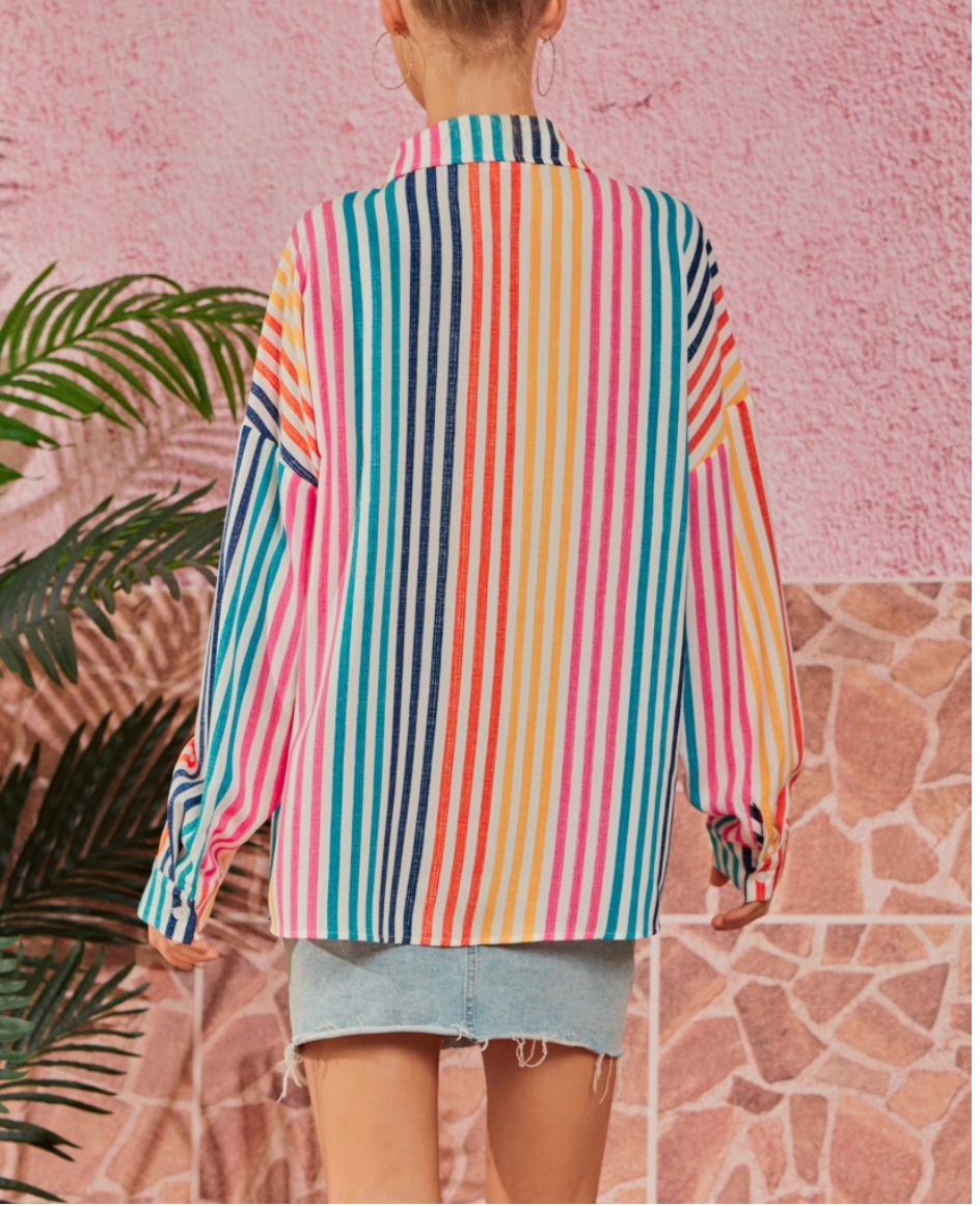 Cheerful Rainbow Blouse