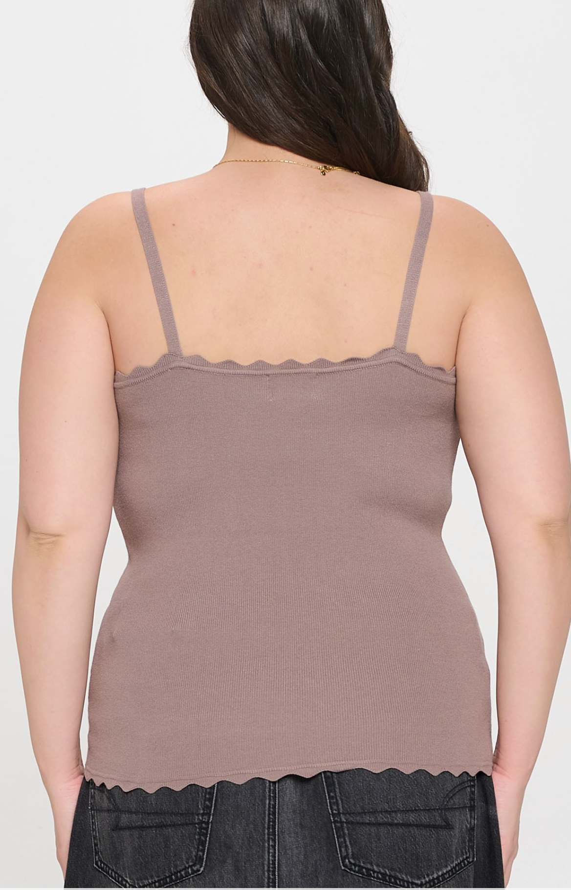 Scalloped Knit Cami