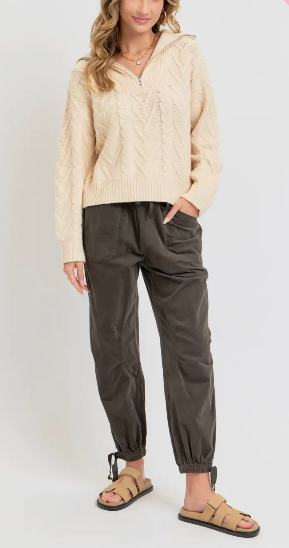 Corduroy Pull On Joggers