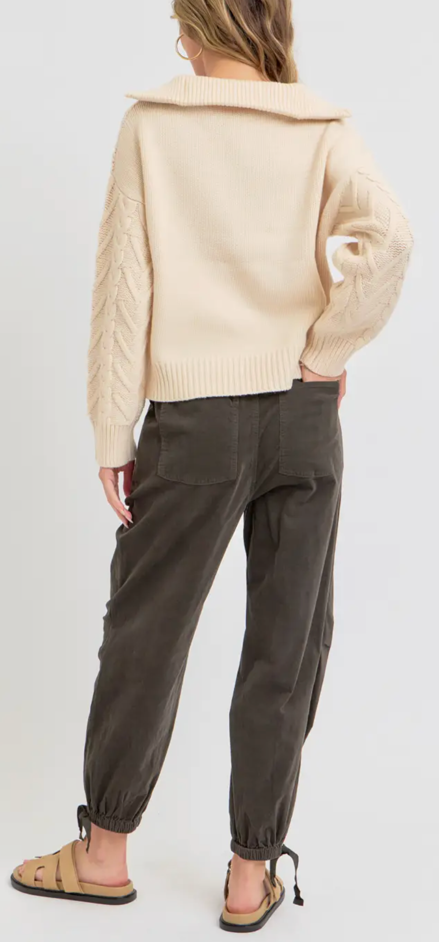 Corduroy Pull On Joggers