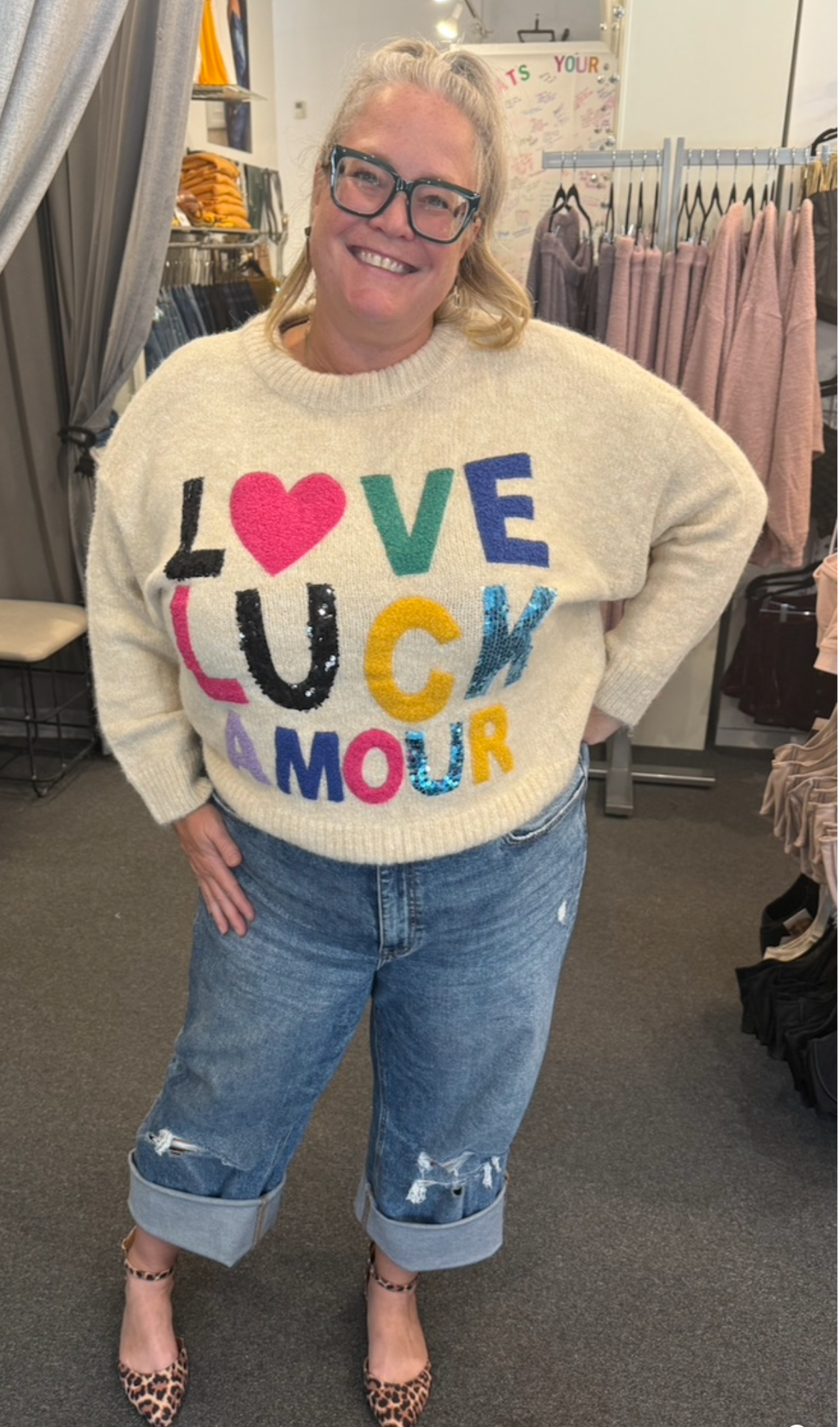Love Luck Amour Sweater