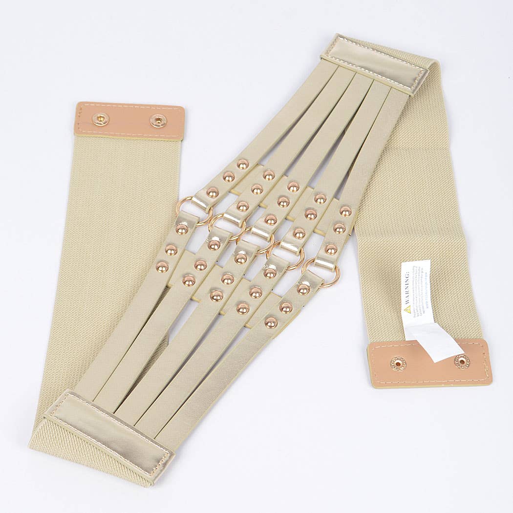 Metallic Rivet Corset Belt