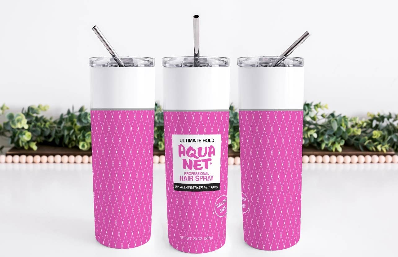 Aqua Net Aquanet 80s 90s Tumbler Hairspray Design 20 Oz Double Walled  Skinny Tumbler Cup -  Denmark