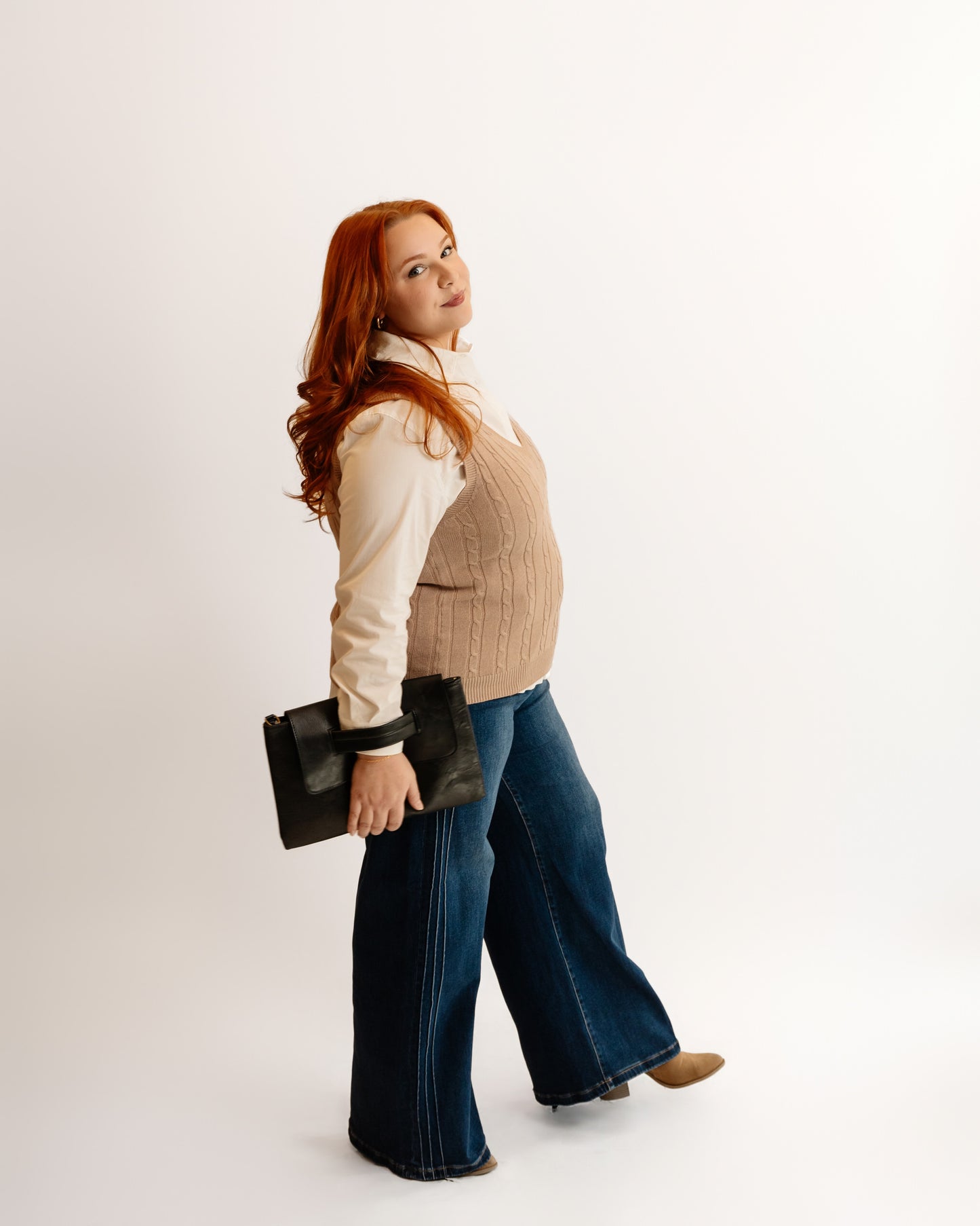 Cable Knit Sweater Vest