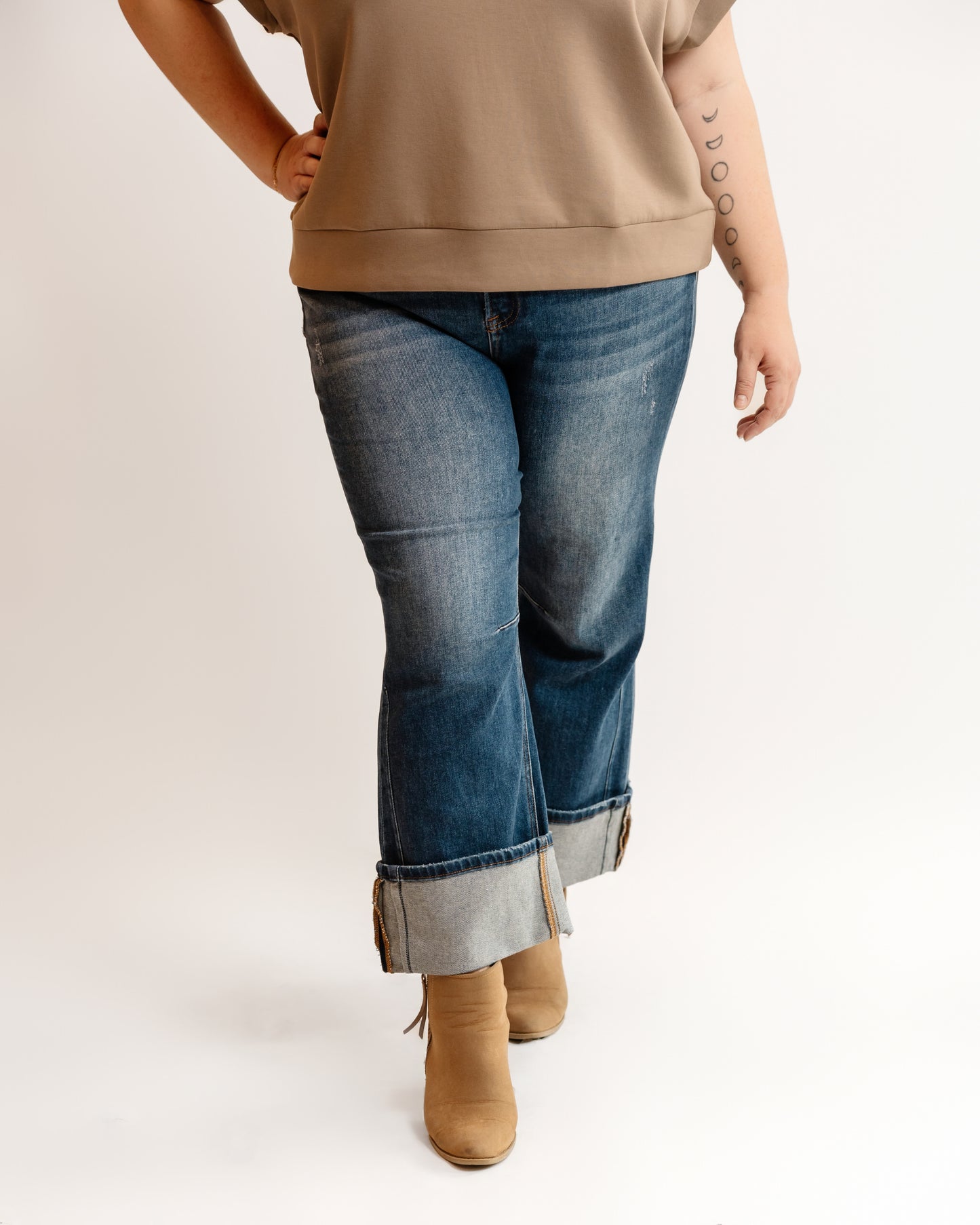 27" HR Cuffed Straight Leg by Risen