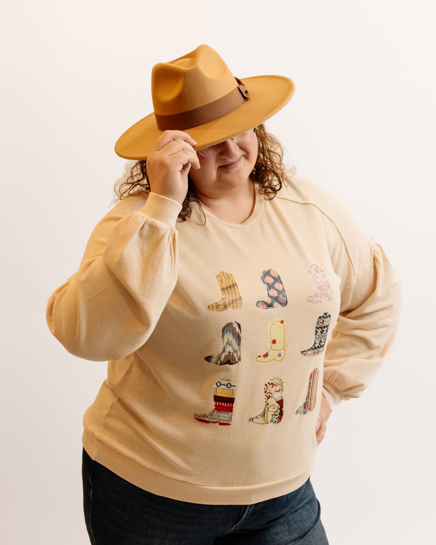 Western Boots Pullover