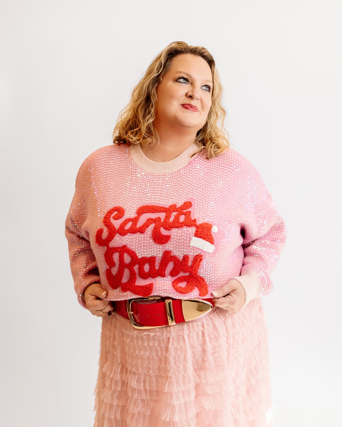 Santa Baby Sequins Sweater