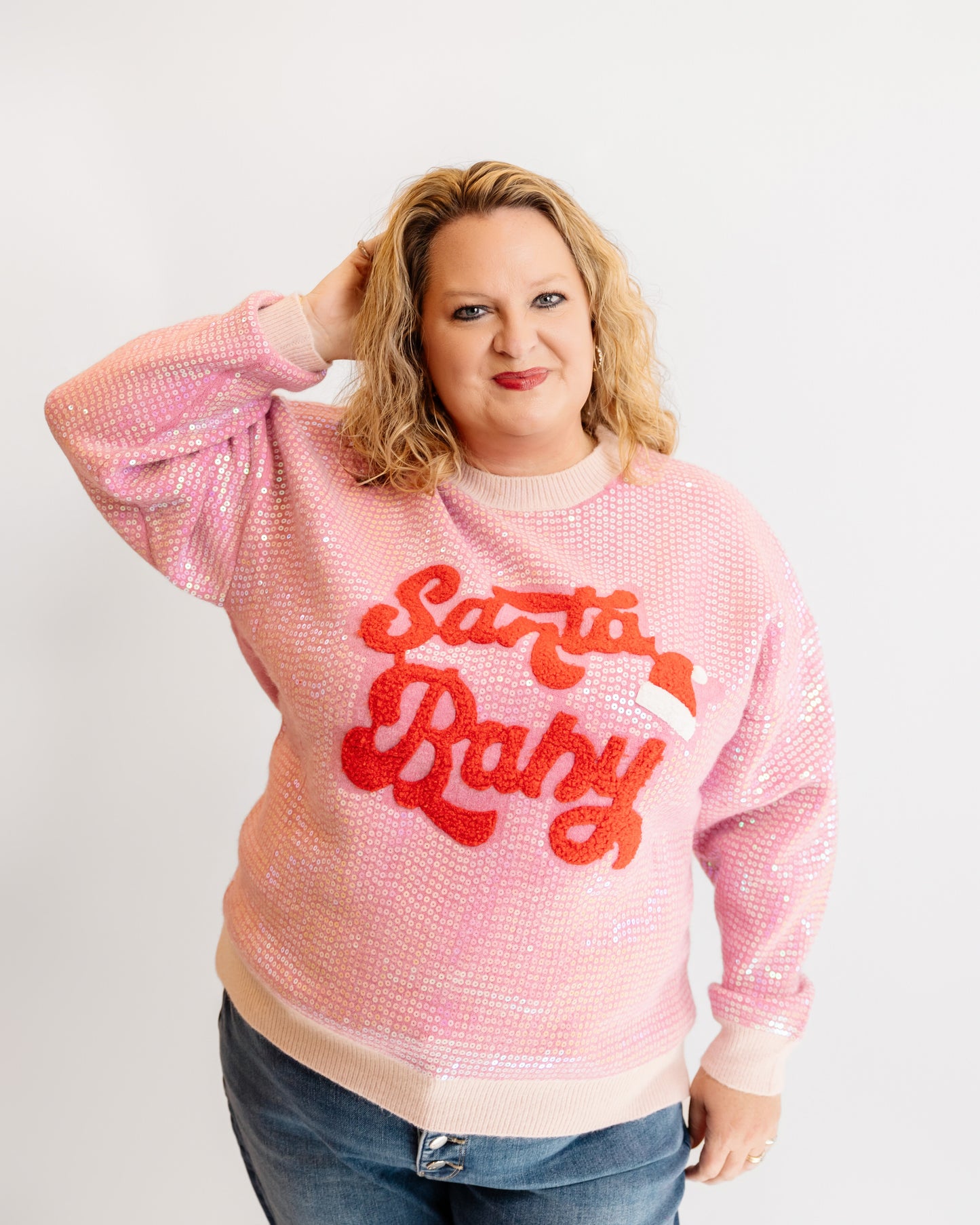 Santa Baby Sequins Sweater