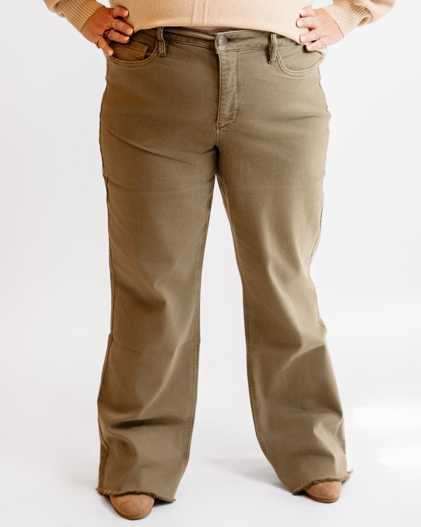 32" RFM HR Dyed Frayed Wide Leg