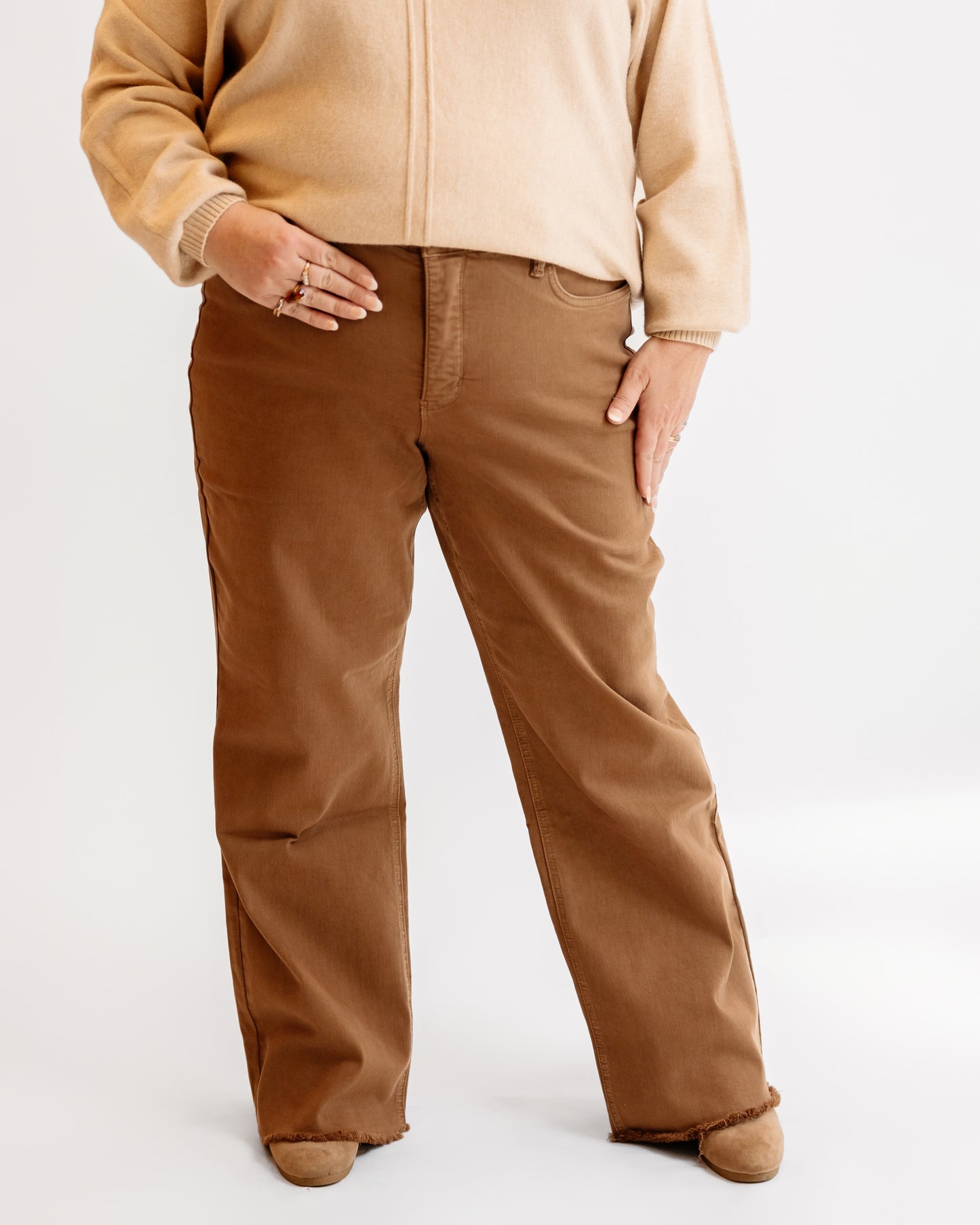 32" RFM HR Dyed Frayed Wide Leg