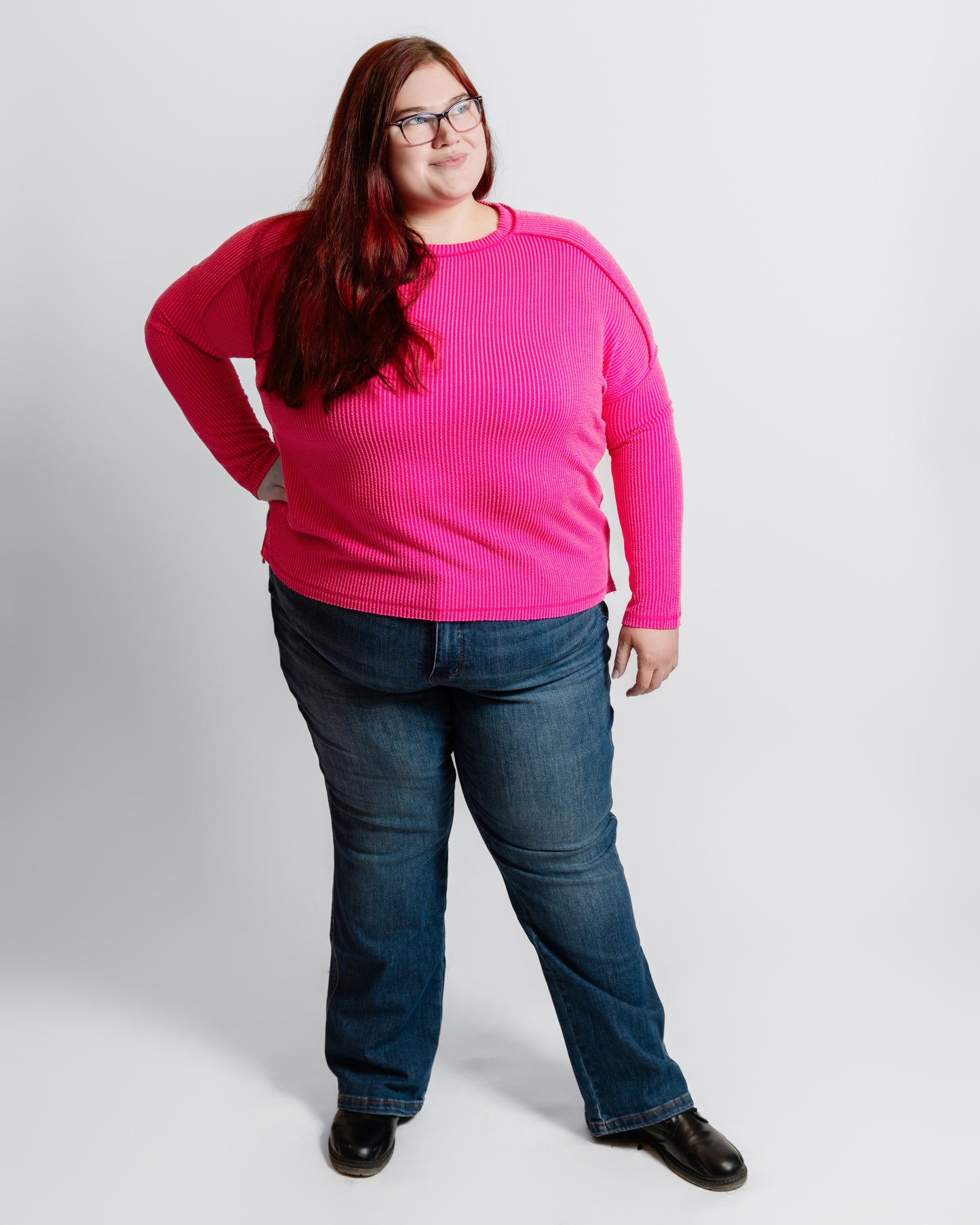 32" Judy Blue HW Tummy Control Medium Wash Straight